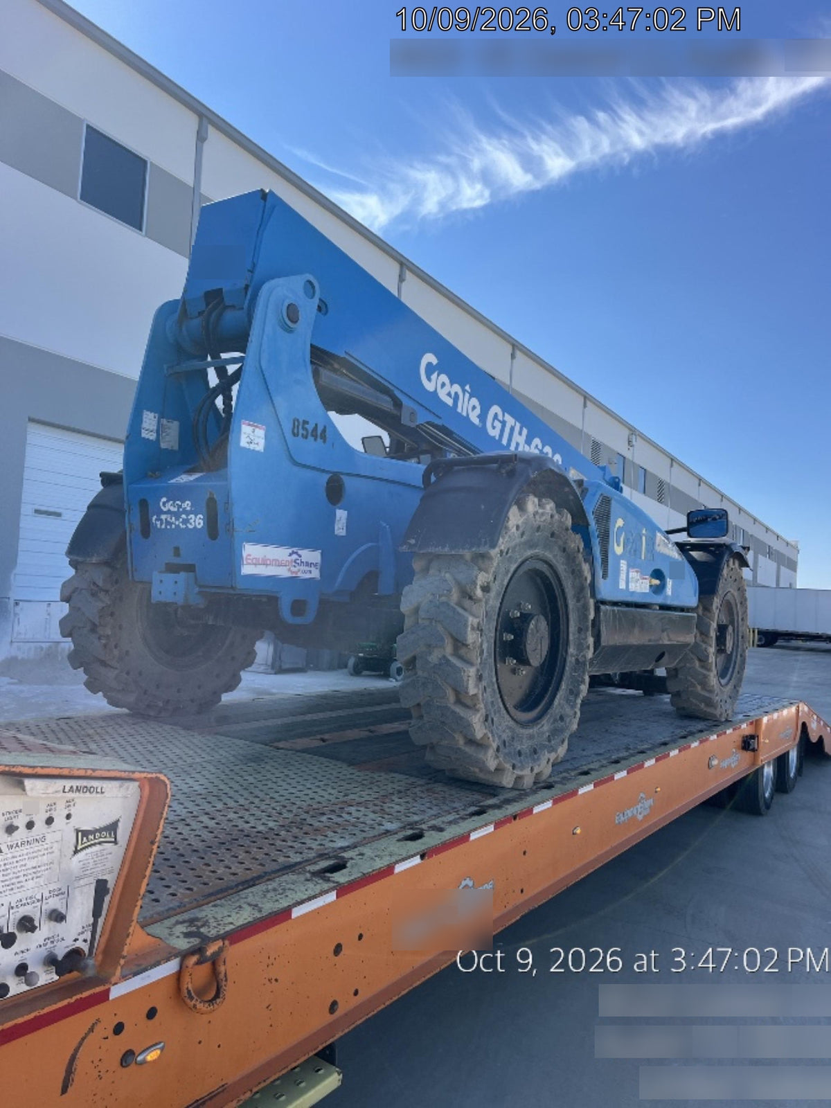 2018 Genie GTH-636 Genie GTH-636 w/Open ROPS, Solid Tires, Work Light/Beacon, 48" Carriage and Forks