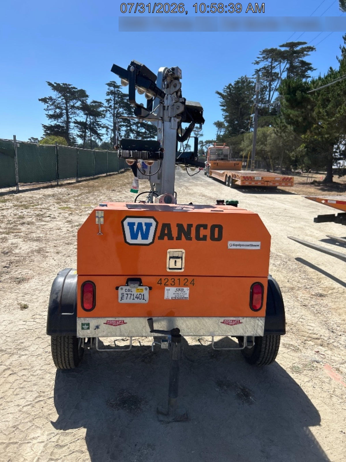 2024 Wanco WLTT-4MM4K Diesel, Deep Sea Controller, Shore Power Plug, Auto Start, (4) 350W LED Floodlights, 4kW Generator, 60 Gal Fuel Tank, 2" Ball, T3