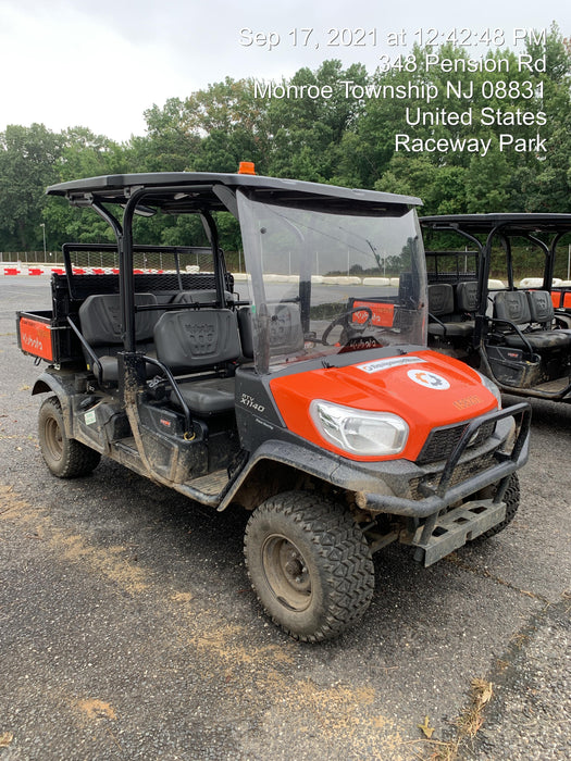 2021 Kubota RTV-X1140W-H Plastic Canopy, Windshield Acrylic Clear, LED Strobe Light, Wire Harness Kit, Back up Alarm