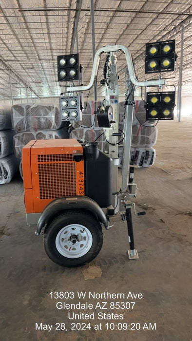 2024 Wanco WLTT-4MM4K Diesel, Deep Sea Controller, Shore Power Plug, Auto Start, (4) 350W LED Floodlights, 4kW Generator, 60 Gal Fuel Tank, 2" Ball, T3