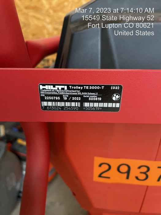 2023 HILTI TE 3000-AVR