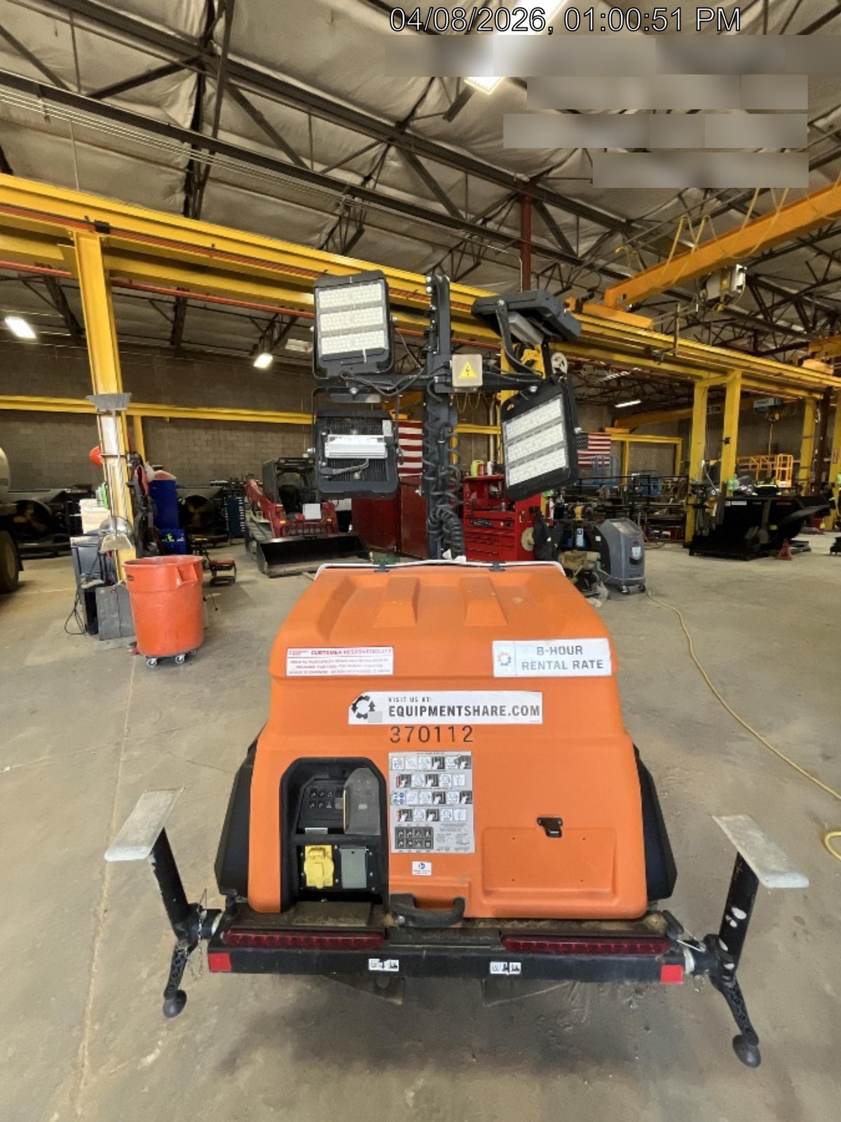 2023 Generac MLT2 Diesel, Flex Switch 120V Input, Powerzone Controller, 
(4) 320W LED Lights, 4kW Generator, 39.9 Gal Fuel Tank, 2" Ball, T3
