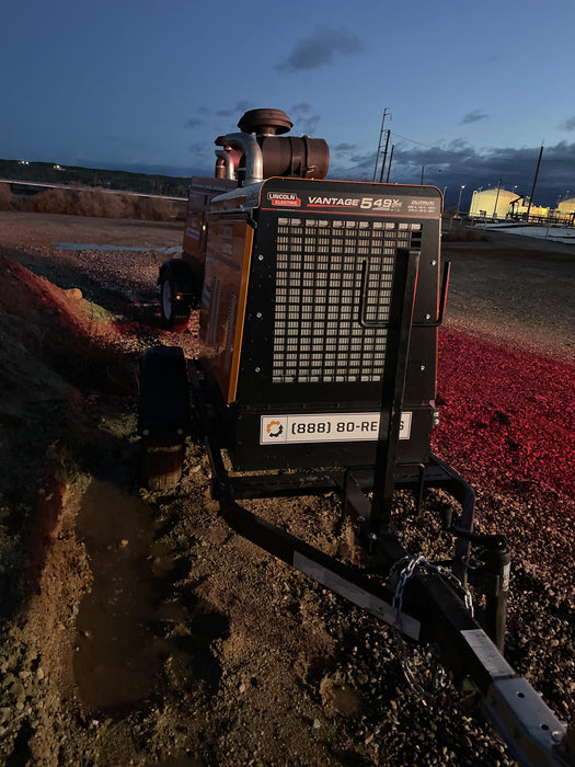 2021 Lincoln Electric Vantage 549X Ready Pak 3, ORANGE (includes trailer, cable rack, fender light kit)