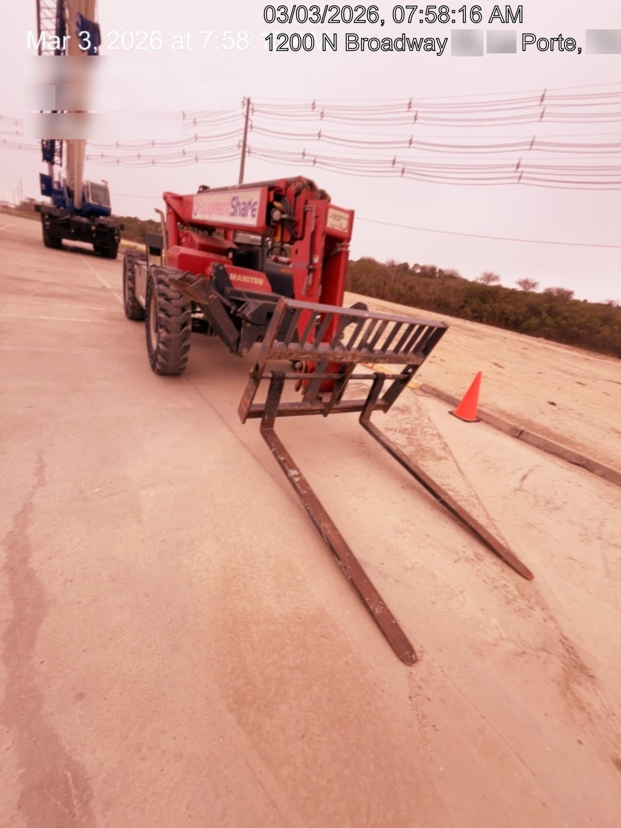 2019 Manitou MTA10055 MTA10055 - 74 HP T4, Canopy, Worklights/Strobe, Beacon, 66" Carriage, 60" Forks, Solid Tires, Lift Hook, Aux Hydraulics