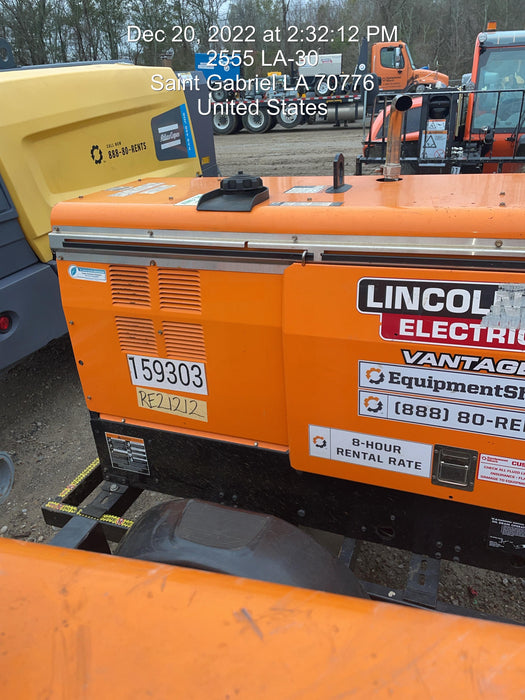 2021 Lincoln Electric Vantage 322 Vantage 322 Ready Pak 3 w/ Decals, ORANGE (includes trailer, cable rack, fender light kit) NO Telematics