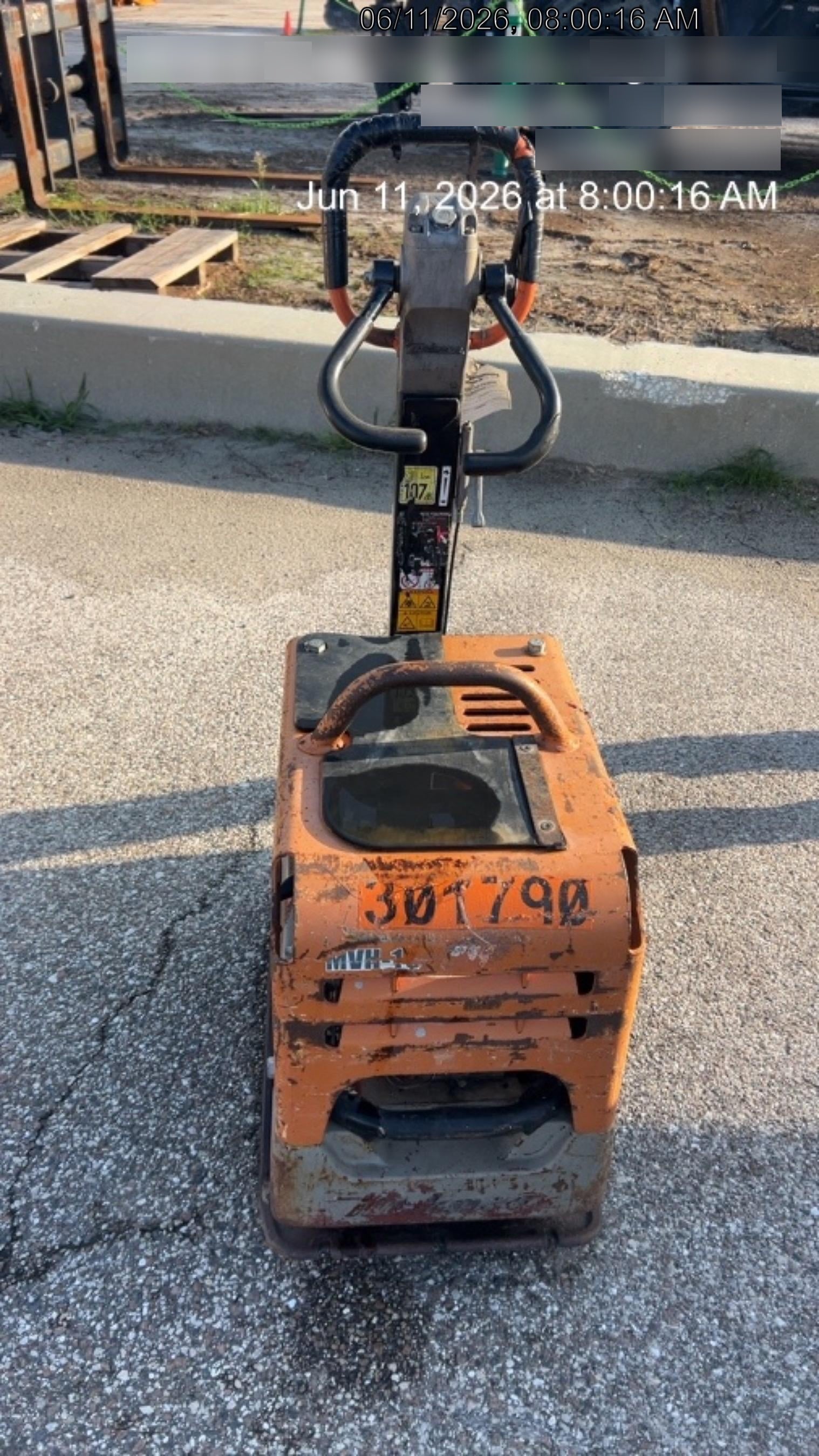 2023 Multiquip MVH158 Honda GX200, 17" Plate, Gas