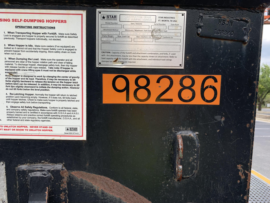 2020 STAR INDUSTRIES 1805N Hopper
