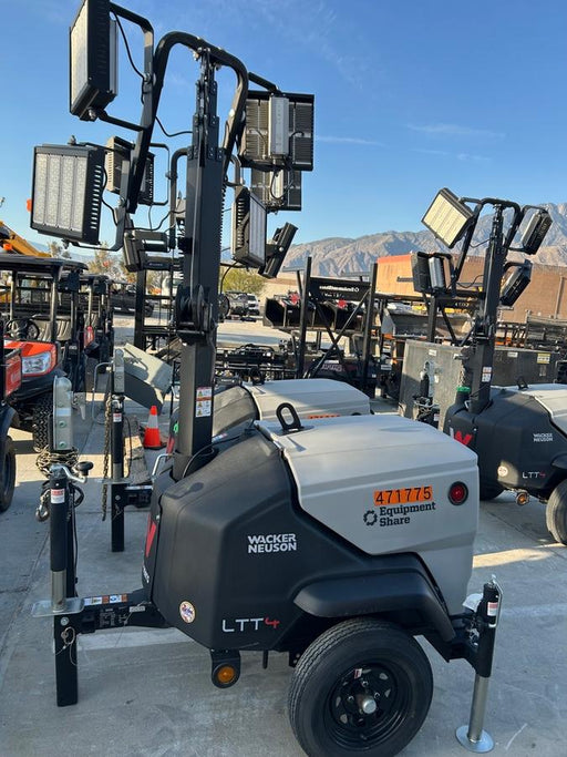 2024 Wacker Neuson LTT4 Diesel, Kohler KDW702, Deep Sea Controller, Auto Start, LED 320W, Bypass Outlet, T3