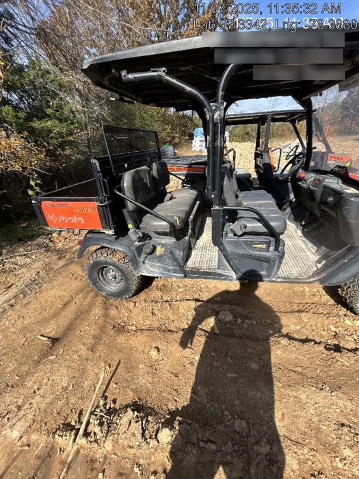 2021 Kubota RTV-X1140W-H Plastic Canopy, Windshield Acrylic Clear, LED Strobe Light, Wire Harness Kit, Back up Alarm