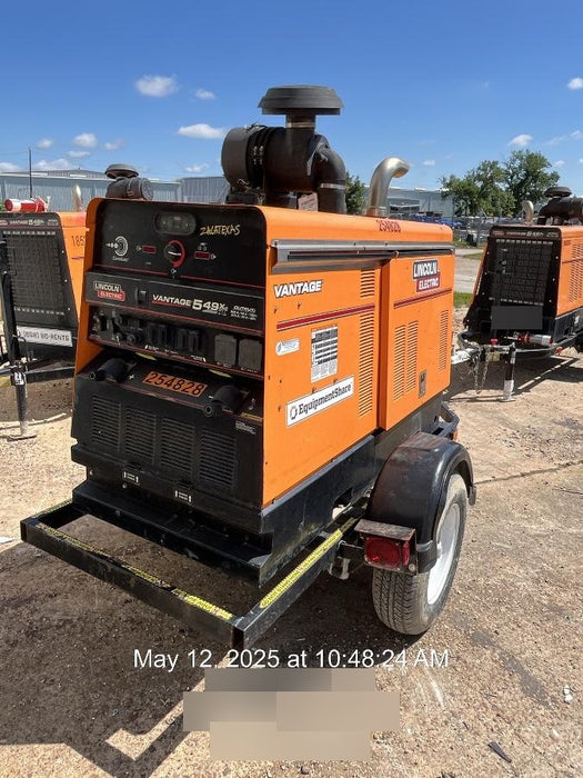 2022 Lincoln Electric Vantage 549X Crosslink Technology, Trailer Mounted, ES Decals, T3