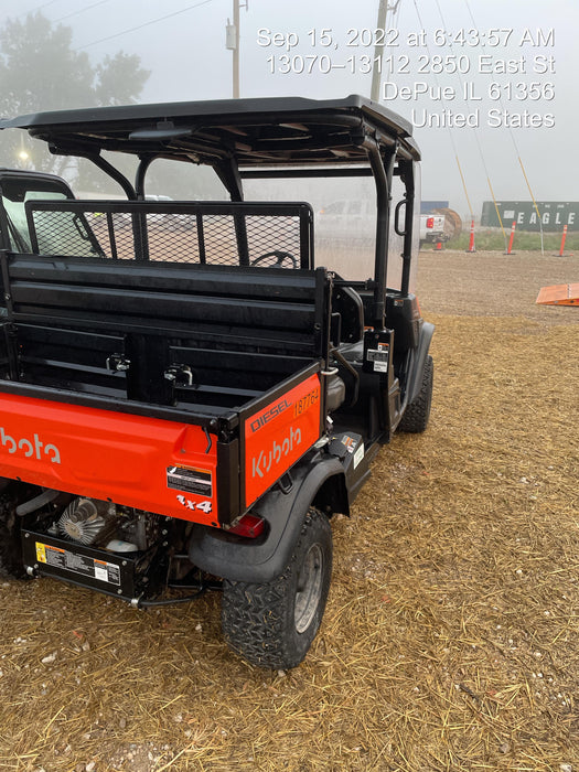 2022 Kubota RTV-X1140W-H Plastic Canopy, Windshield Acrylic Clear, LED Strobe Light, Wire Harness Kit, Back up Alarm