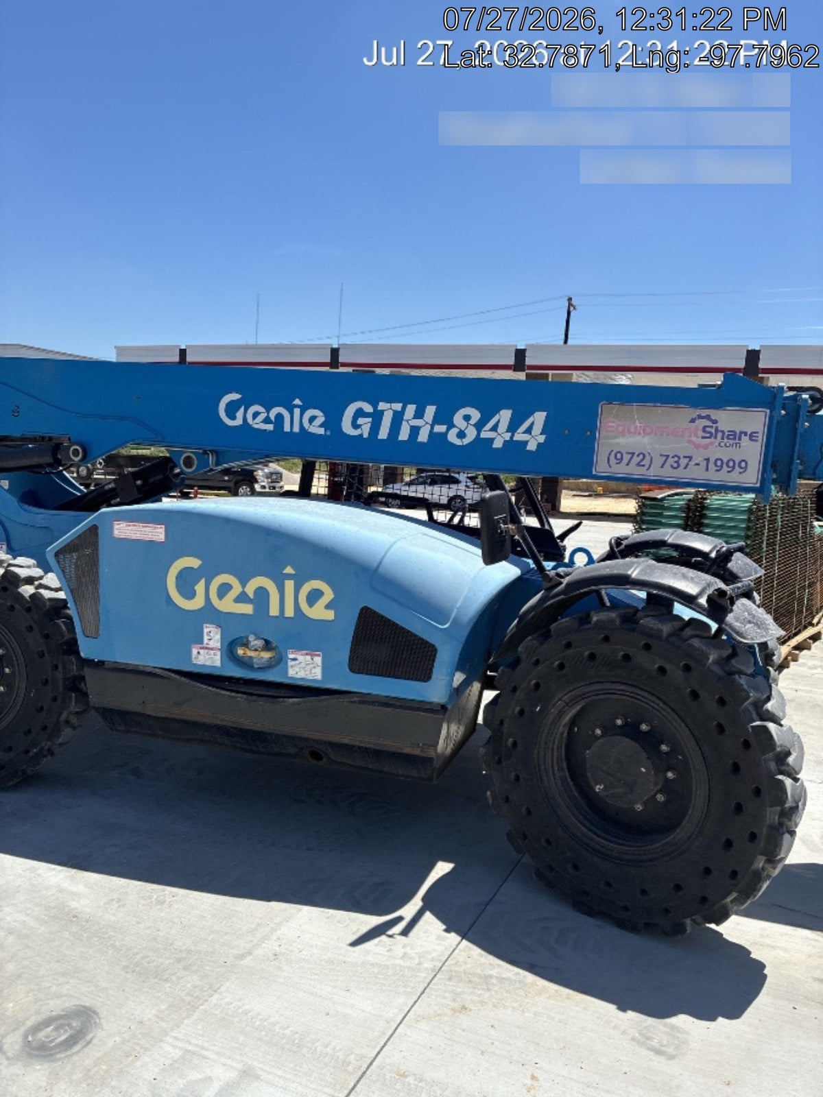 2016 Genie GTH-844 Genie GTH844 Telehandler