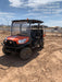 2022 Kubota RTV-X1140W-H Plastic Canopy, Windshield Acrylic Clear, LED Strobe Light, Wire Harness Kit, Back up Alarm