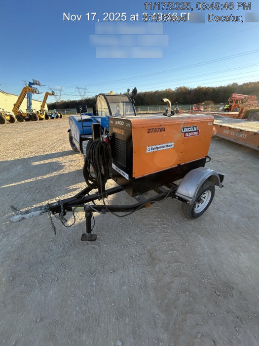 2022 Lincoln Electric LE400 Kubota V1505, Trlr, Cable Rack, Light Kit, ES Decals, T3