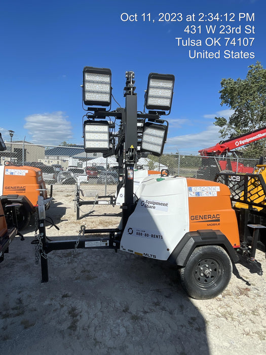 2023 Generac MLT2 Diesel, Flex Switch 120V Input, Powerzone Controller, (4) 320W LED Lights, 4kW Generator, 39.9 Gal Fuel Tank, 2" Ball, T3