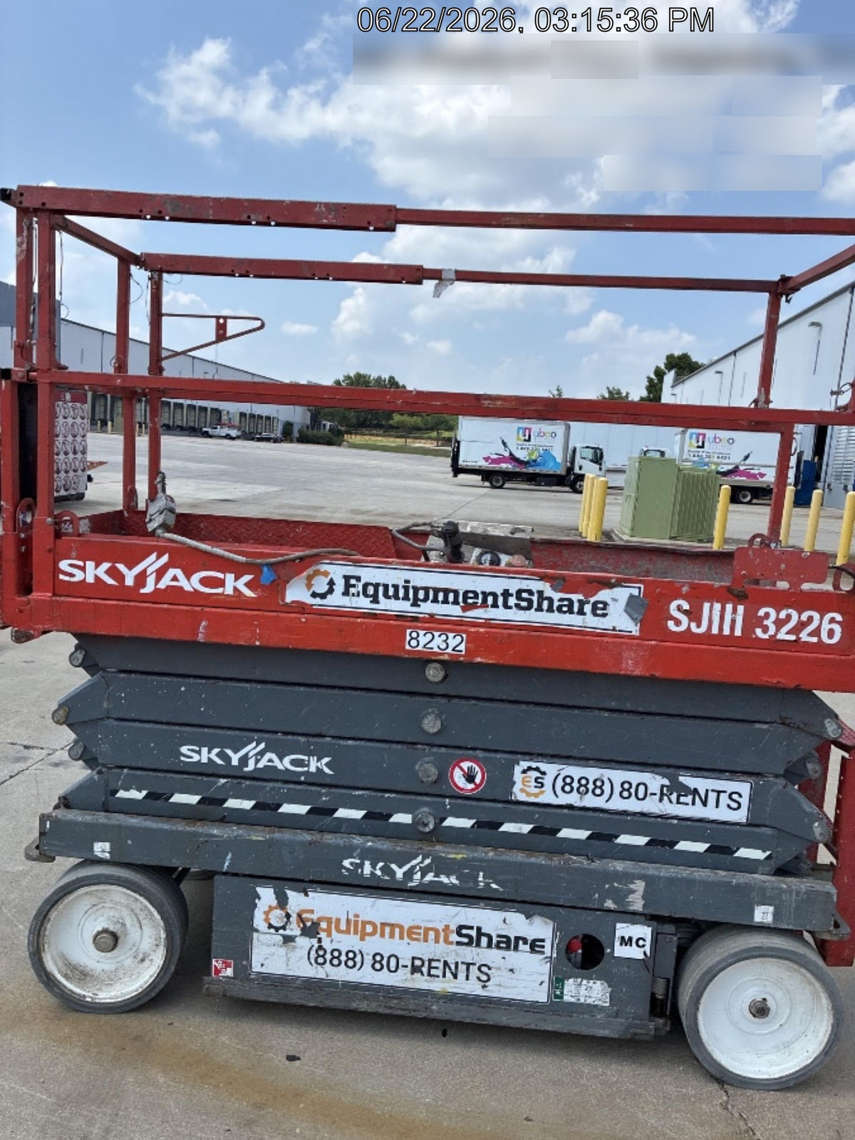 2018 Skyjack SJIII-3226 Skyjack SJIII3226 Scissor Lift w/Trojan Batteries