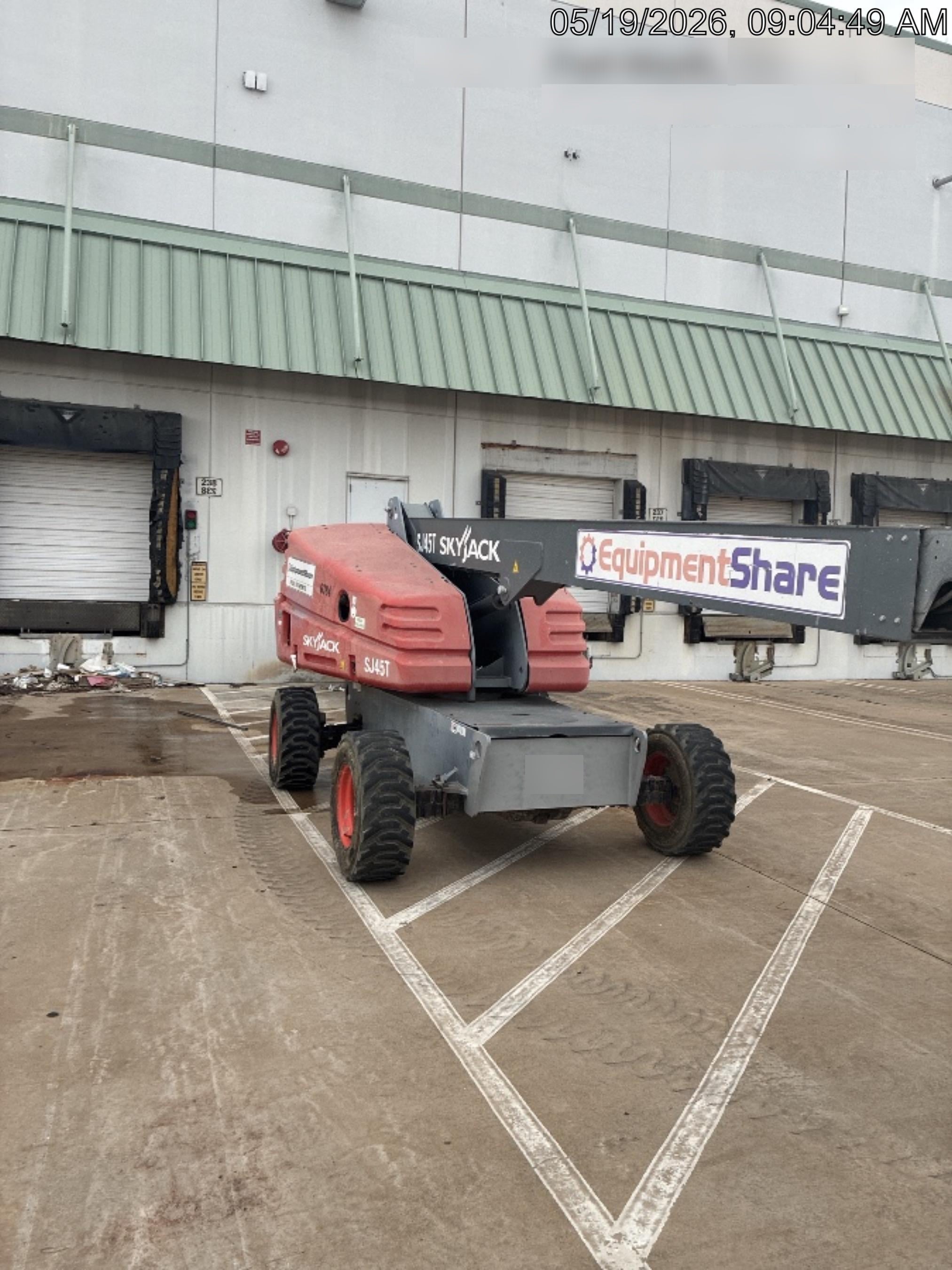 2017 Skyjack SJ45T+ Skyjack 45T, Diesel Engine, Foam Filled Tires,36x96" Platform, Extended Warranty 5yr/5k hr