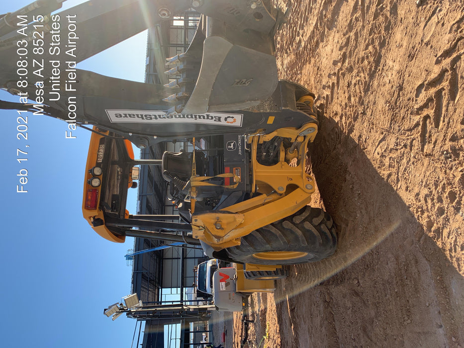 2020 John Deere 310LEP Canopy, 4WD, Standard Stick, Pilot Controls, 2 Way Hydraulics, TAG Manual QC