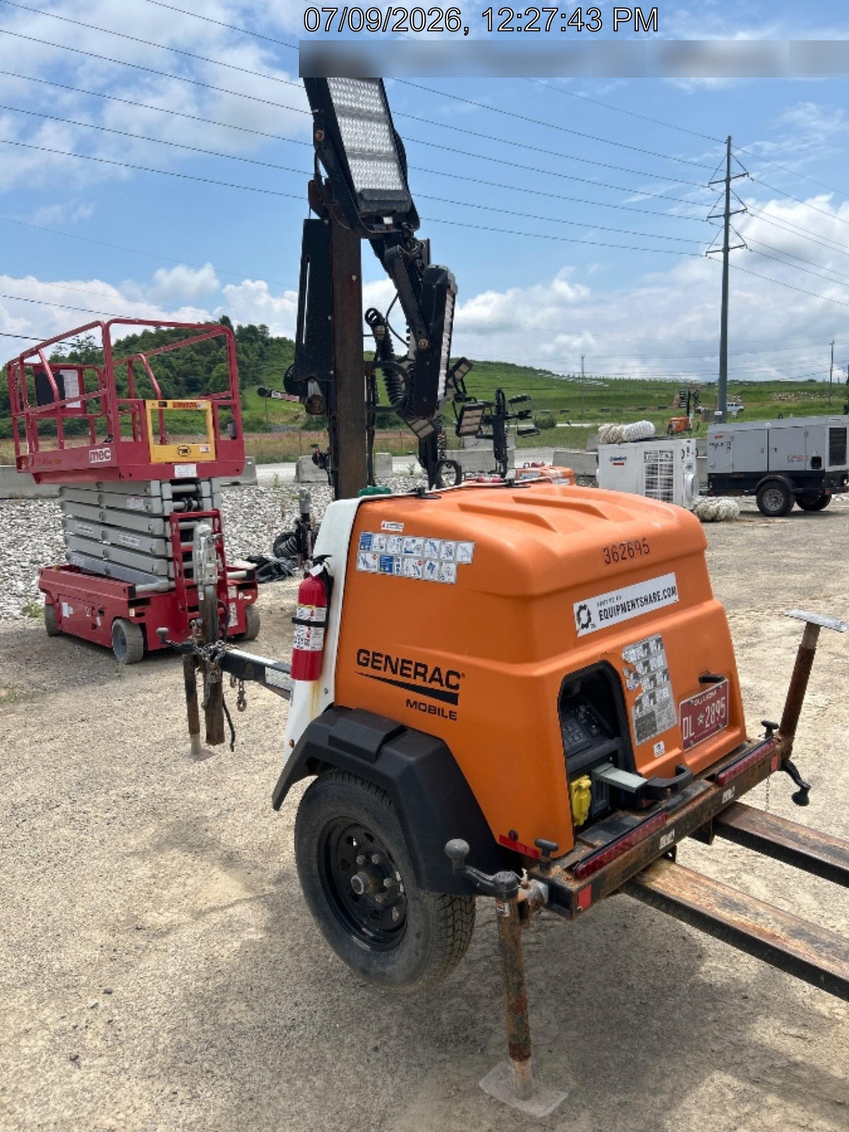 2023 Generac MLT2 Diesel, Flex Switch 120V Input, Powerzone Controller, 
(4) 320W LED Lights, 4kW Generator, 39.9 Gal Fuel Tank, 2" Ball, T3