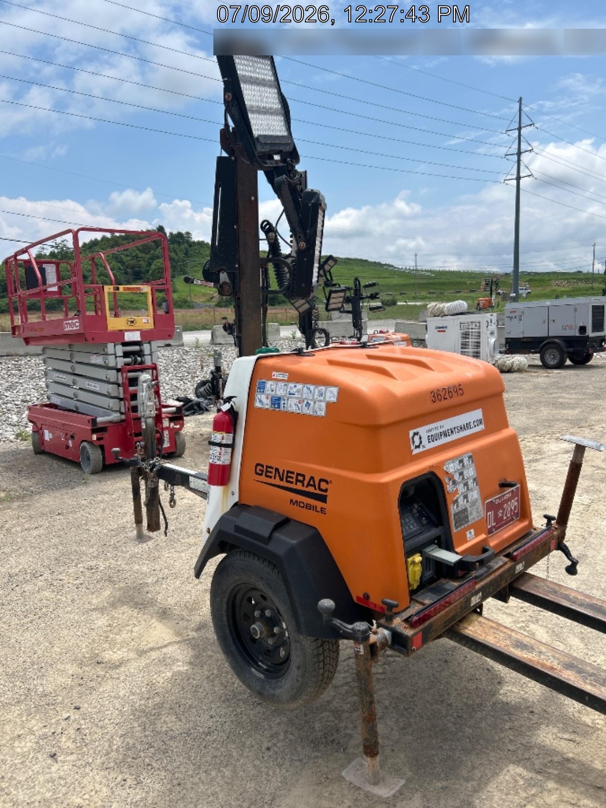 2023 Generac MLT2 Diesel, Flex Switch 120V Input, Powerzone Controller, 
(4) 320W LED Lights, 4kW Generator, 39.9 Gal Fuel Tank, 2" Ball, T3