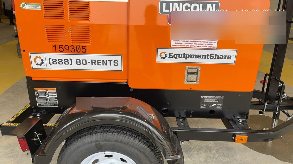 2021 Lincoln Electric Vantage 322 Vantage 322 Ready Pak 3 w/ Decals, ORANGE (includes trailer, cable rack, fender light kit) NO Telematics