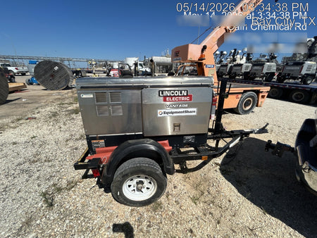 2019 Lincoln Electric Vantage 322 Ready-Pak 3, Two Wheel Trailer, Fender and Light Kit, Cable Rack