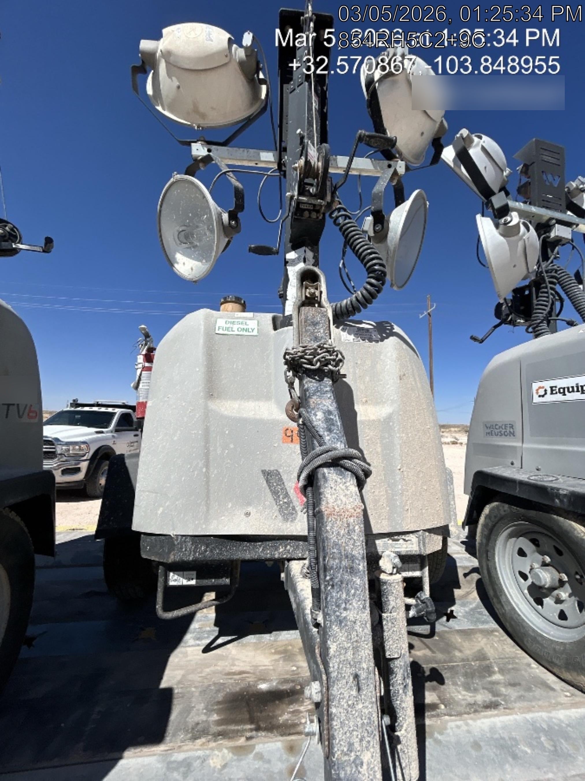 Wacker Neuson LTV6K-MH Wacker Neuson LTV6K Towable Light Tower