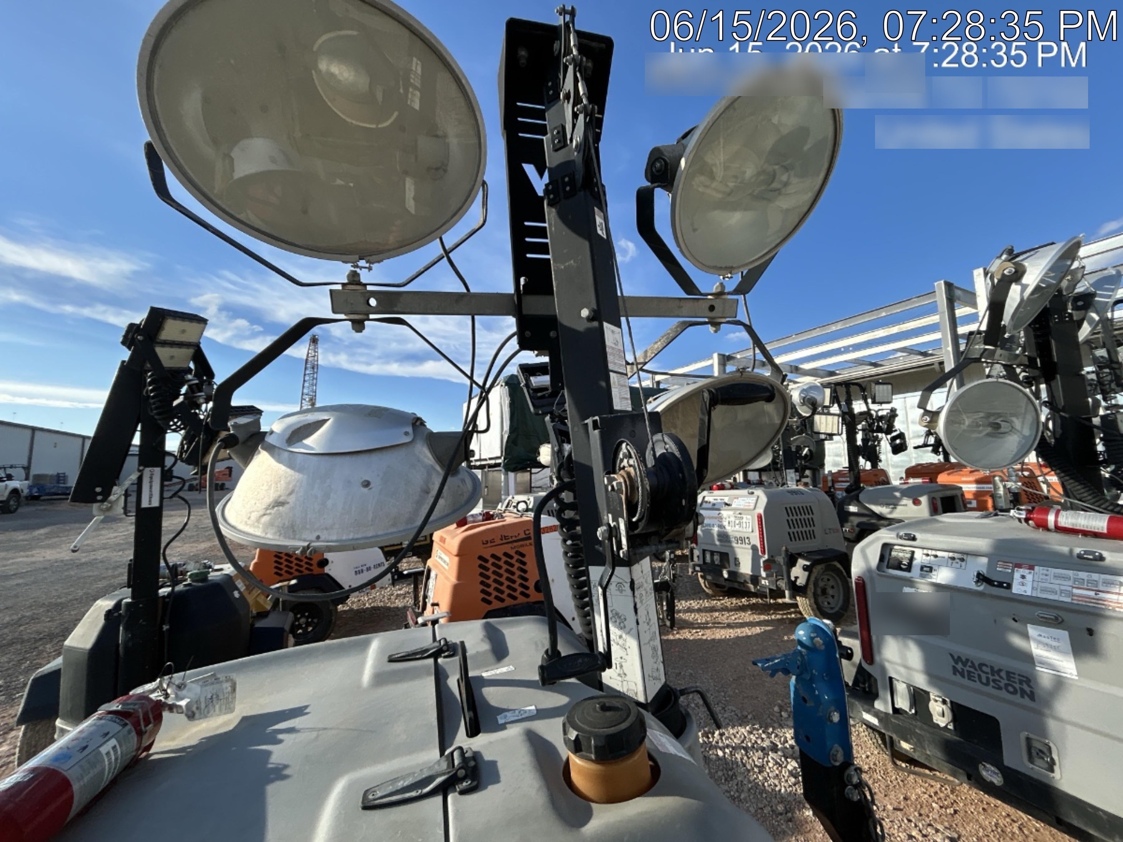2019 Wacker Neuson LTV6L-MH Wacker Neuson LTV6L Mobile Light Tower w/Fuel Level Sensor Installed