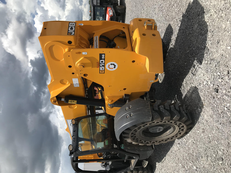 2020 JCB 510-56 Canopy, Solid Tires, Work Lights, Beacon, Aux Hydraulics, Back up Alarm, Lifting Eye, ES Decals