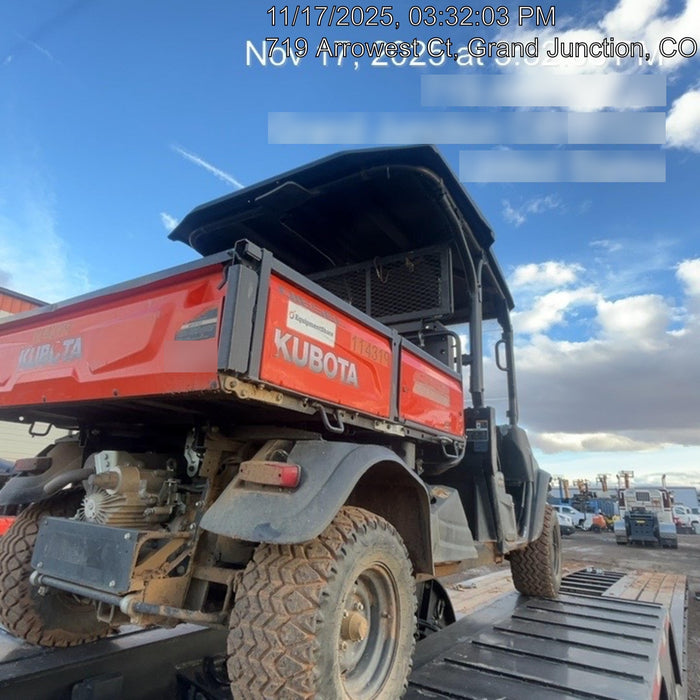 2020 Kubota RTV-X1140W-H Canopy, 4-Seater, Diesel, Windshield Acrylic Clear, Strobe Light, Backup Alarm