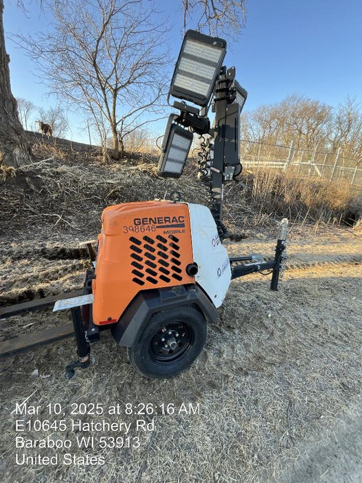 2024 Generac MLT2 Diesel, Flex Switch 120V Input, Powerzone Controller, 
(4) 320W LED Lights, 4kW Generator, 39.9 Gal Fuel Tank, 2" Ball, T3