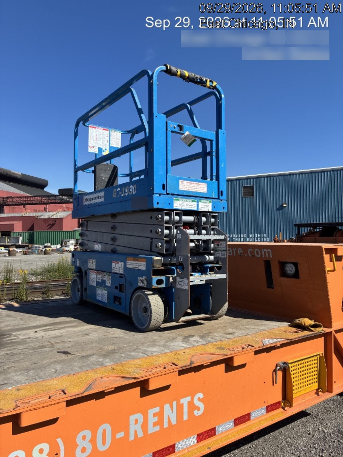 2020 Genie GS-1930 Solid Non Marking Tires, Beacon, Folding rails with half height swing gate