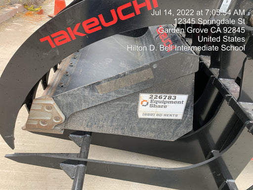 2022 TAKEUCHI 84" Grapple Bucket - Takeuchi