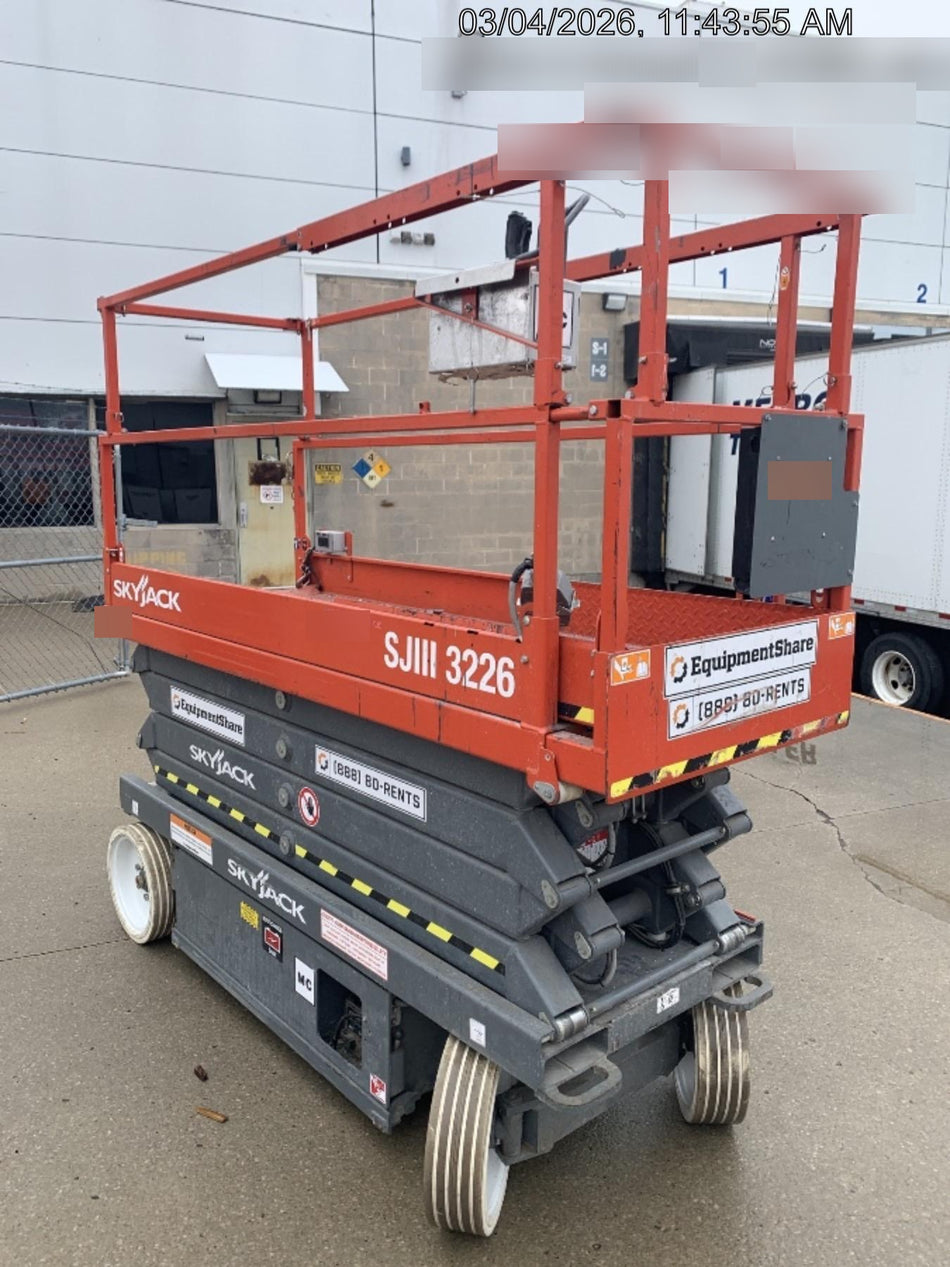 2017 Skyjack SJIII-3226 Standard Rental Specs