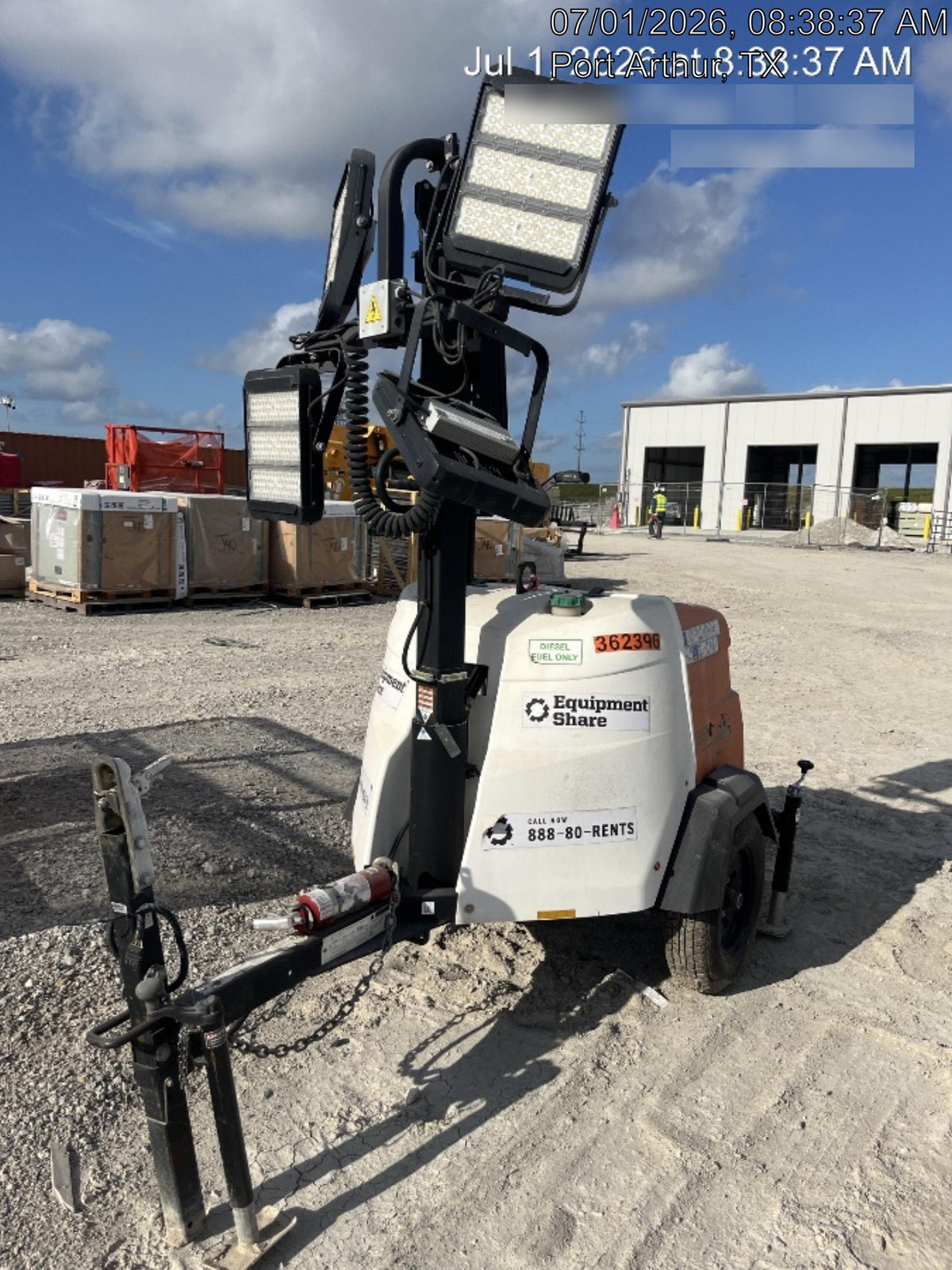 2023 Generac MLT2 Diesel, Flex Switch 120V Input, Powerzone Controller, 
(4) 320W LED Lights, 4kW Generator, 39.9 Gal Fuel Tank, 2" Ball, T3