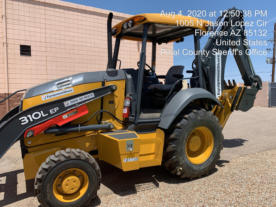 2020 John Deere 310LEP Canopy, 4WD, Standard Stick, Pilot Controls, 2 Way Hydraulics, TAG Manual QC