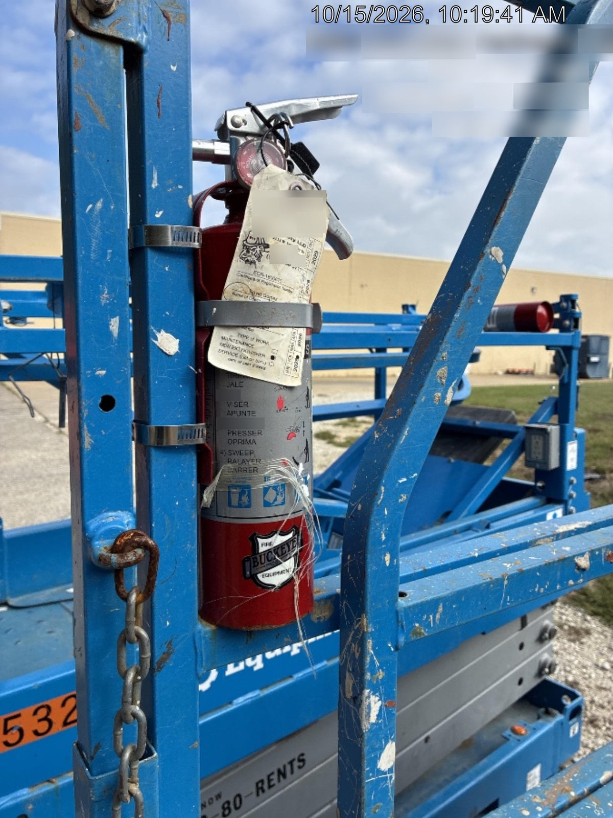 2019 Genie GS-1930 Fixed Rails with Chain Entry