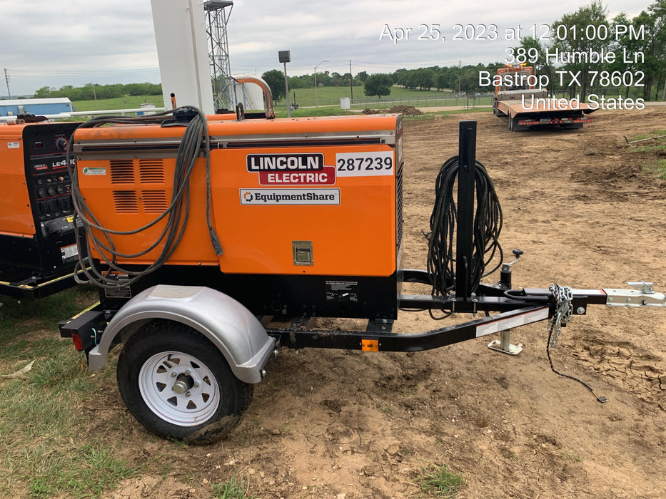 2023 Lincoln Electric LE400 Kubota V1505, Trlr, Cable Rack, Light Kit, ES Decals, T3