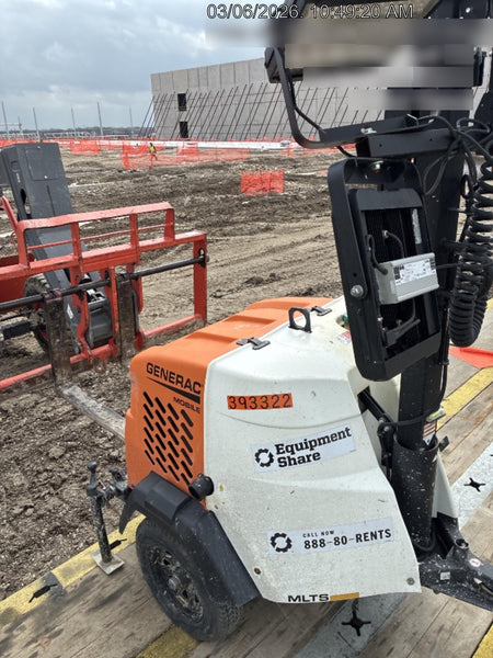 2024 Generac MLT2 Diesel, Flex Switch 120V Input, Powerzone Controller, 
(4) 320W LED Lights, 4kW Generator, 39.9 Gal Fuel Tank, 2" Ball, T3