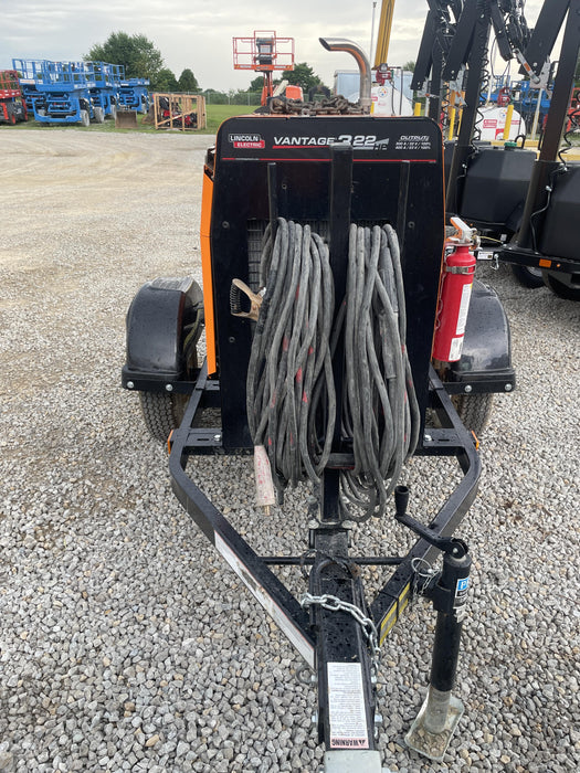 2021 Lincoln Electric Vantage 322 Vantage 322 Ready Pak 3 w/ Decals, ORANGE (includes trailer, cable rack, fender light kit) NO Telematics