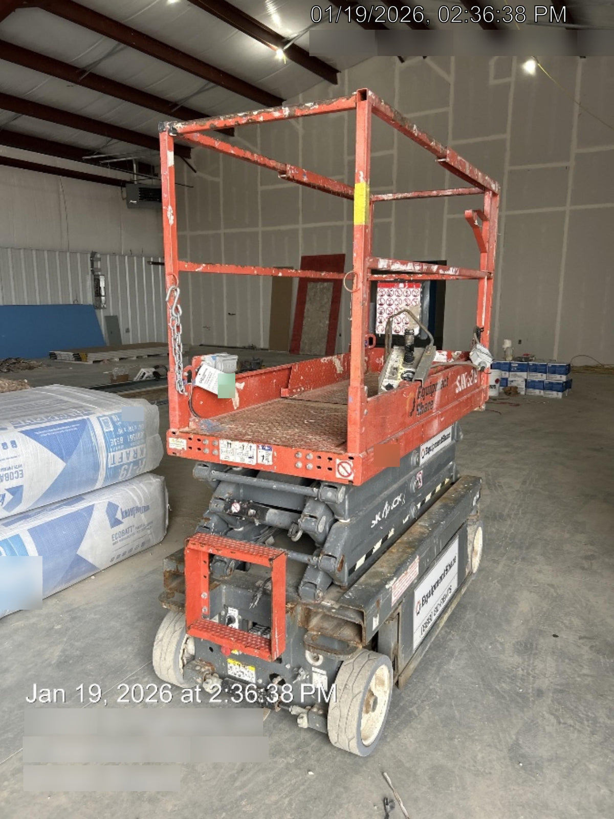 2019 Skyjack SJIII-3219 Standard Options, Trojan Batteries