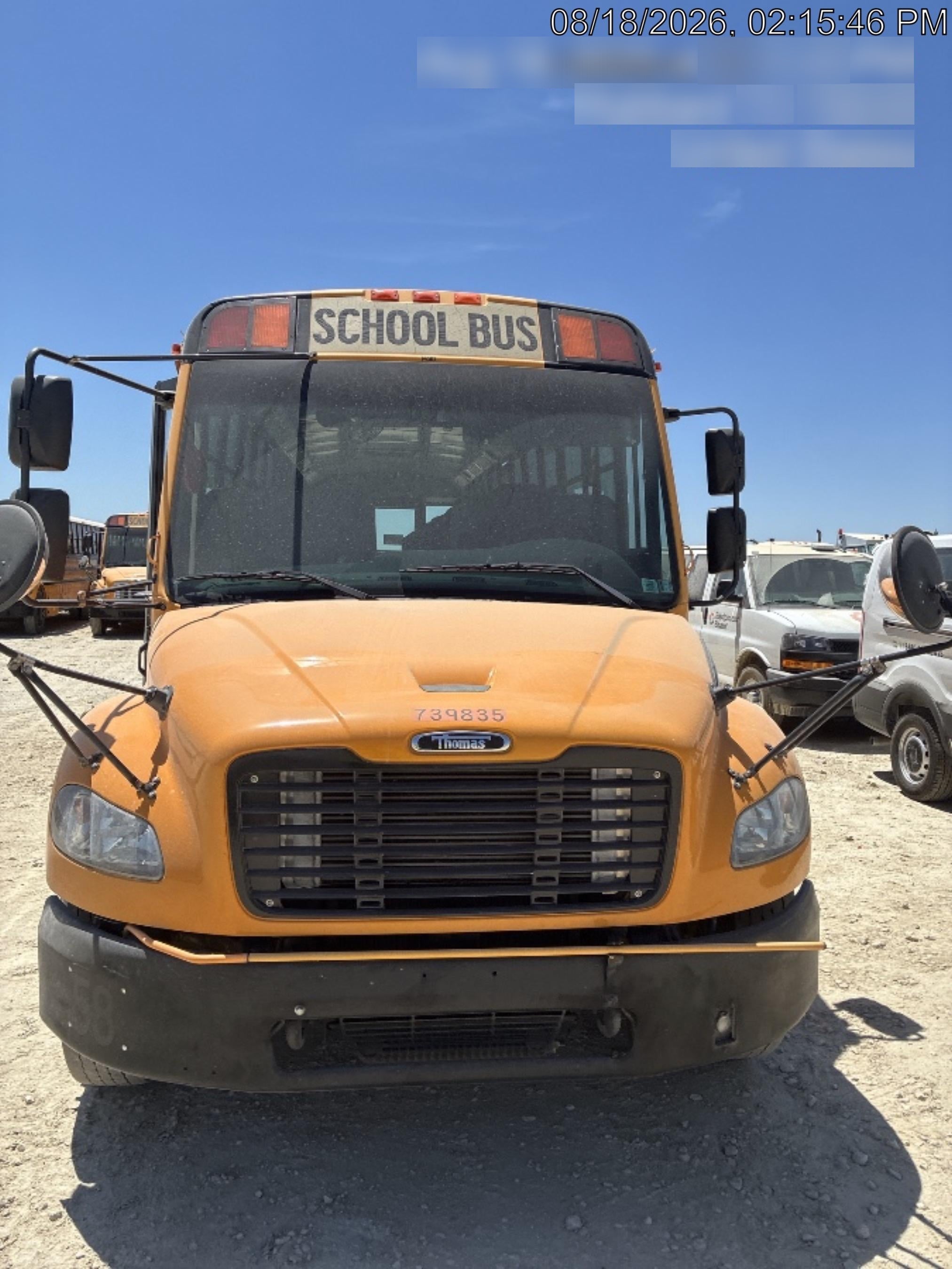 2014 FREIGHTLINER Thomas 72 Passenger Bus
