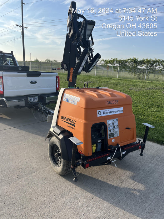 2023 Generac MLT2 Diesel, Flex Switch 120V Input, Powerzone Controller, 
(4) 320W LED Lights, 4kW Generator, 39.9 Gal Fuel Tank, 2" Ball, T3