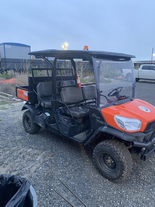 2022 Kubota RTV-X1140W-H Plastic Canopy, Windshield Acrylic Clear, LED Strobe Light, Wire Harness Kit, Back up Alarm