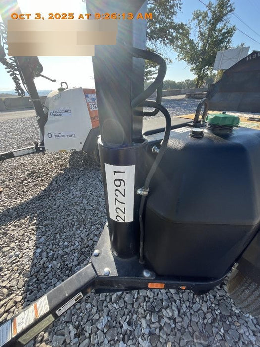 2022 Allmand NLV3GR (4) LED Light Fixture 350W, 23' Vertical Mast, 3kW Prime, Towable, Deep Sea L401, Leveling Jacks, Yanmar T4F 5.8hp