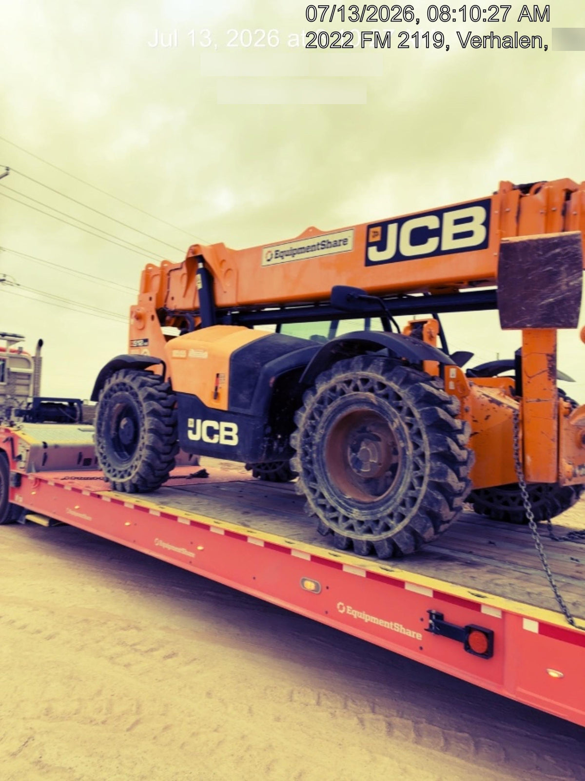 2020 JCB 512-56 Canopy, 74Hp, Solid Tires, Work Lights, Beacon, Aux Hydraulics, Back up Alarm, Lifting Eye, ES Decals