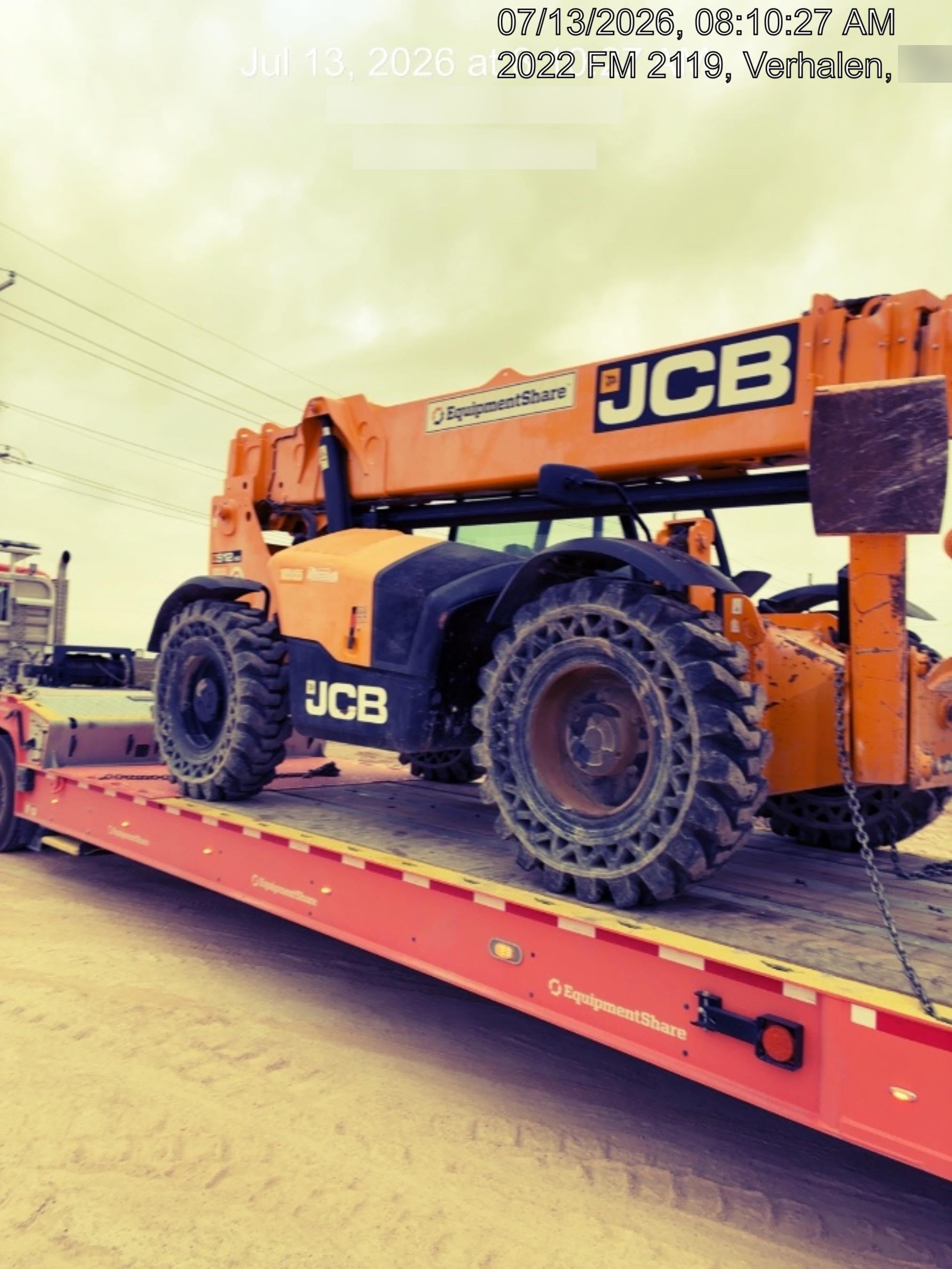 2020 JCB 512-56 Canopy, 74Hp, Solid Tires, Work Lights, Beacon, Aux Hydraulics, Back up Alarm, Lifting Eye, ES Decals