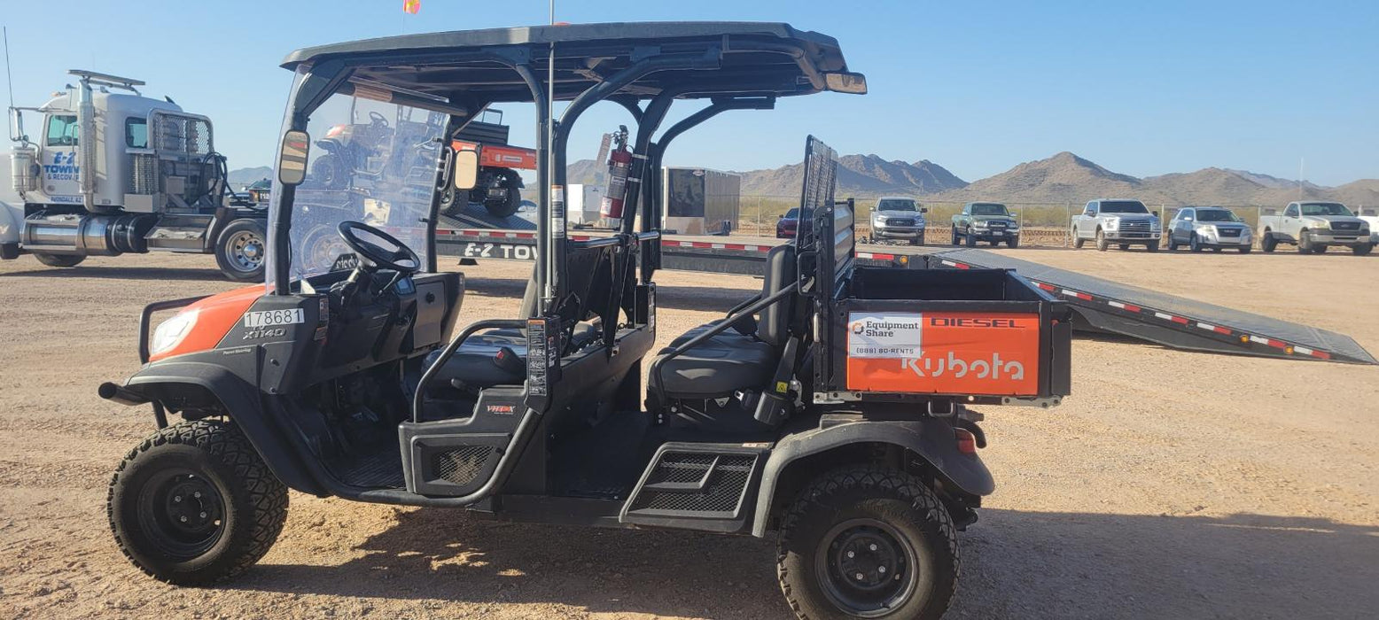 2021 Kubota RTV-X1140W-H Plastic Canopy, Windshield Acrylic Clear, LED Strobe Light, Wire Harness Kit, Back up Alarm