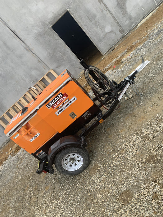 2021 Lincoln Electric Vantage 322 Vantage 322 Ready Pak 3 w/ Decals, ORANGE (includes trailer, cable rack, fender light kit) NO Telematics