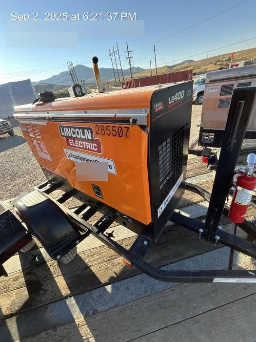 2022 Lincoln Electric LE400 Kubota V1505, Trlr, Cable Rack, Light Kit, ES Decals, T3